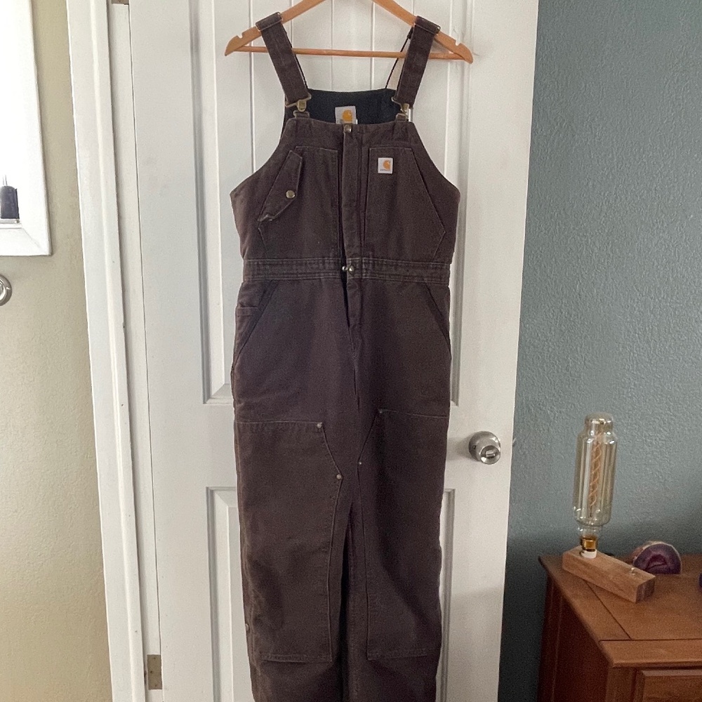 Carhartt Women's Duck Wildwood Insulated Bibs - Small/Regular